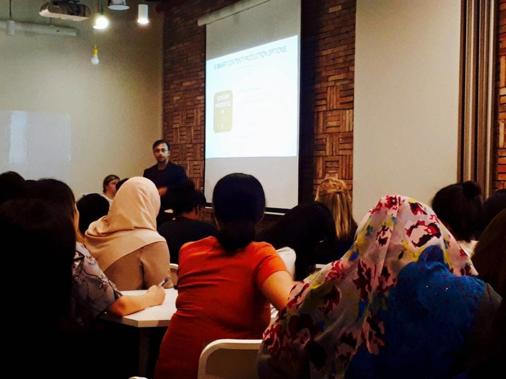 content marketing workshop for Non Profits